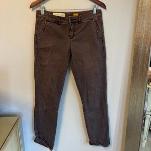 Anthropologie Pilcro Chino Ankle Pants - Purple